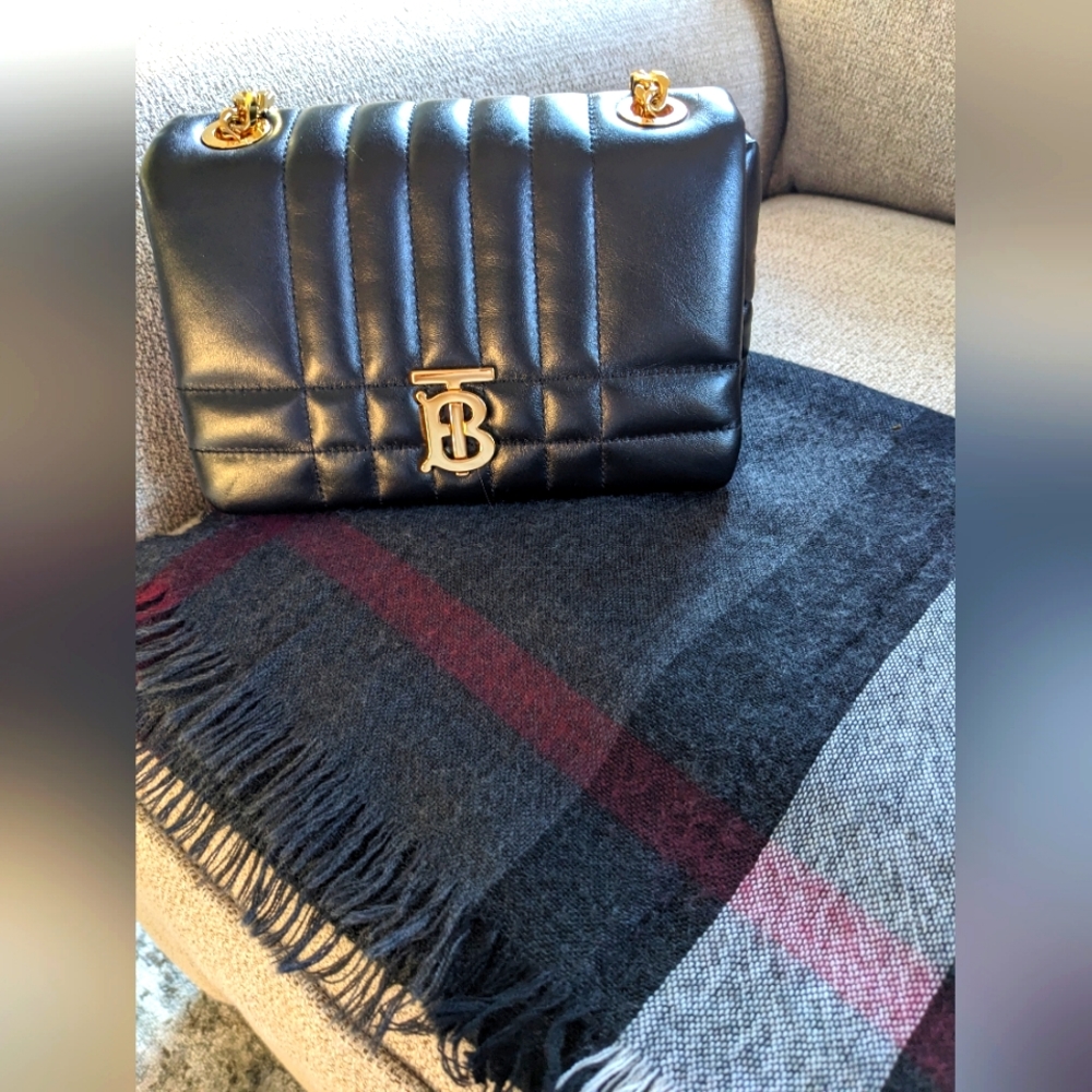 Burberry Check Cashmere Scarf - EUC